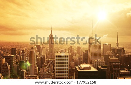 Foto Bild Skyline von Manhattan / New York