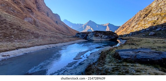 Beautiful View at Marinda Talab, Har Ki Doon, Sankri Range, Uttarkashi, Uttarakhand, India - Shutterstock ID 2147289639