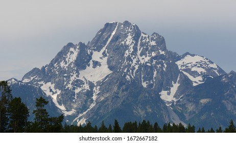 A Beautiful View Of Mount Moran.