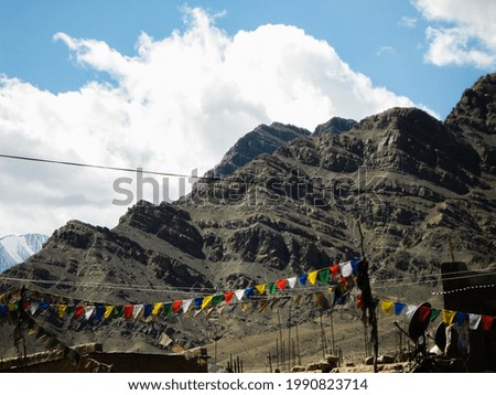 Similar – Image, Stock Photo Prayer Flags