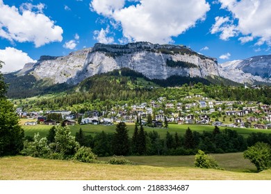 The beautiful view of the mountain village - Flims, Switzerland - Shutterstock ID 2188334687
