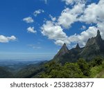 Beautiful view of mountains and green area