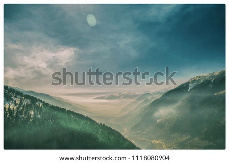 Similar – Image, Stock Photo Mountain panorama in South Tyrol