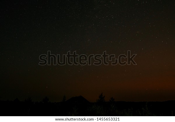 Beautiful View Night Sky Stars Light Stock Photo Edit Now 1455653321