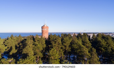 Beautiful View Of Observation Tower In Tampere.