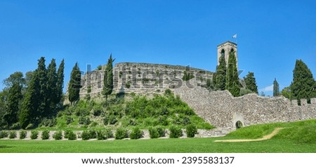 Beautiful view of the old castle of Cavriana, (Castiglione delle Stiviere) province of Mantua, Italy.  
