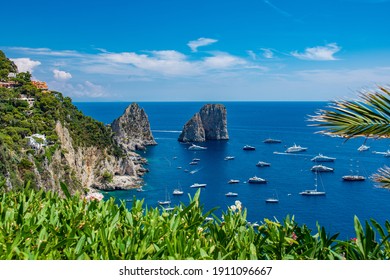 Beautiful View On Boats On Capri