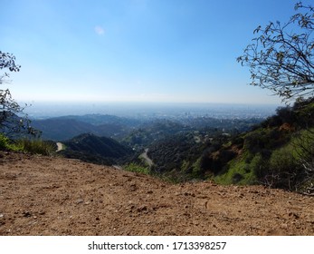 Beautiful View Onto Los Angeles From Mount Lee