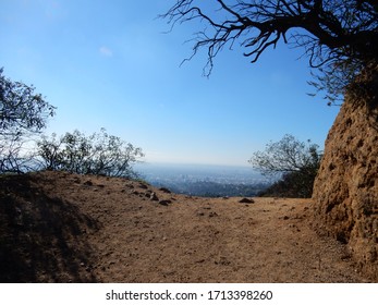 Beautiful View Onto Los Angeles From Mount Lee