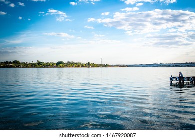 A Beautiful View Os Paranoá Lake In Brasilia, Brazil.