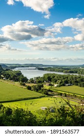 Beautiful View Out Over The Mississippi River From Bellevue State Park, Iowa.