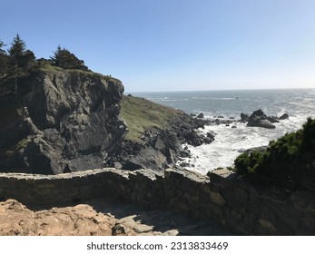 Beautiful View Of Pacific Ocean Rocky Shoreline At Sue-meg State Park (Formerly Patrick's Point State Park)  - Powered by Shutterstock