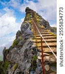 Beautiful view of Pico do Arieiro on Madeira island, Portugal