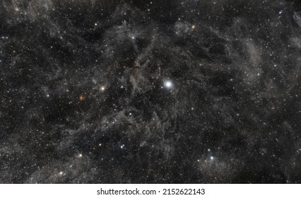 A Beautiful View Of Polaris Star With Surrounding Dust Clouds