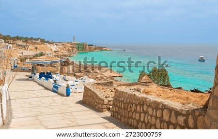 Beautiful view of Ras Um Sid Bay in Sharm El Sheikh, Egypt for background