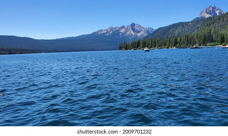 The Beautiful View Of Red Fish Lake.