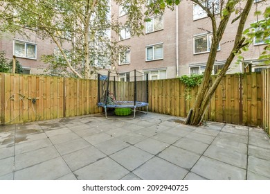 Beautiful View Of A Residential Building Yard