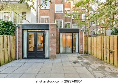 Beautiful View Of A Residential Building Yard