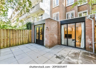 Beautiful View Of A Residential Building Yard