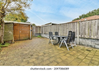 Beautiful View Of A Residential Building Yard