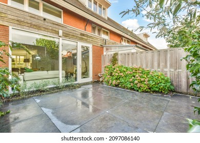 Beautiful View Of A Residential Building Yard