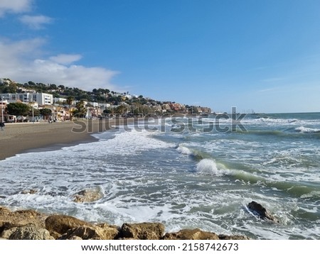 A beautiful view of the Rincon de la Victoria Beach in Spain