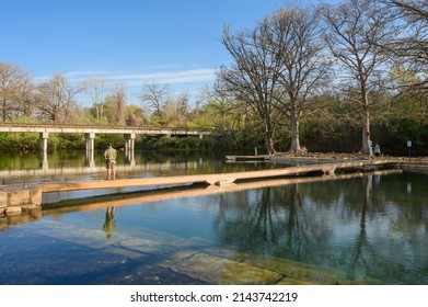 A Beautiful View Of  Rio Vista Park San Marcos TX