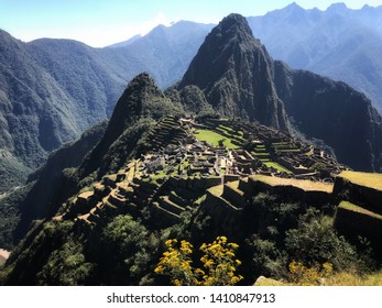 Beautiful View Of The Ruins Of The Ancient Inca Civilisation Machu Picchu, Peru, South America