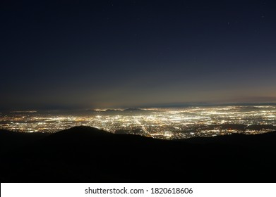 Beautiful View Of San Bernardino County At Night.