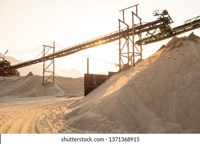 Beautiful View Of Sand Mine.