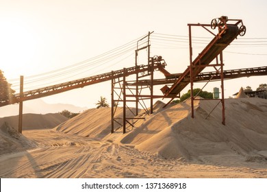 Beautiful View Of Sand Mine.