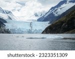 Beautiful view of Seno Garibaldi glacier in Chile