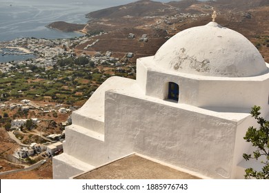 A Beautiful View Of Serifos Mainland (Greece)