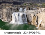 Beautiful view of Shoshone Falls in Southern Idaho