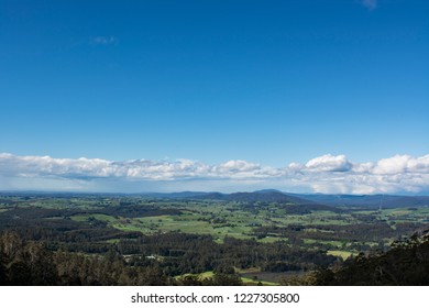 The Beautiful View From Sidling Lookout On The  Tasman Highway, Tasmania