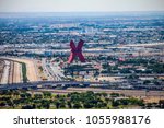 beautiful view of skyline and downtown of El Paso Texas 