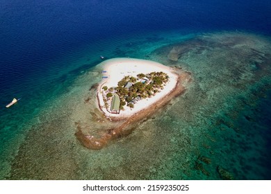 A Beautiful View Of A Small Tropical Island