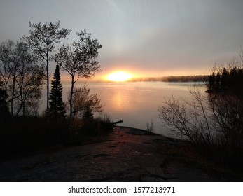 The Beautiful View From The Top Of Caddy Lake Campground At Sunrise