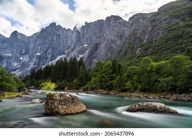 A Beautiful View In Troll Wall, Marstein, Norway