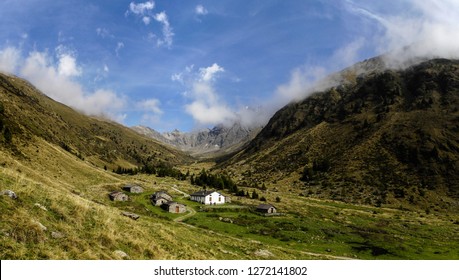 Beautiful View of Val Grande near Vezza d'Oglio in Stelvio National Park