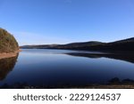 Beautiful view of water by Saville Dam