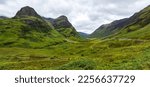 Beautiful views of the Glencoe valley, one of the most fascinating places in Scotland