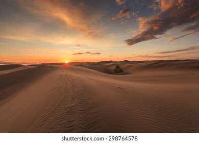 Beautiful views of the Gobi desert. Mongolia.