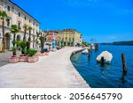 Salò - beautiful village at lake Garda, Italy - touristic travel destination