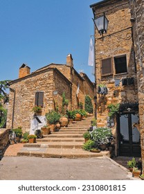 Beautiful village in Val D'Orcia, Italy