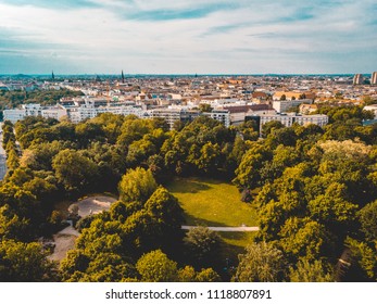 Beautiful Volkspark Friedrichshain By The Bird View