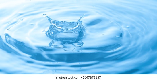 Una hermosa corona agua