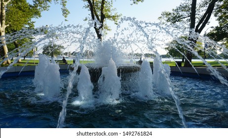 Beautiful Water Fountain Hampton University Campus