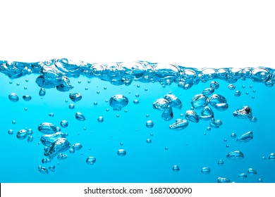 Beautiful water waves Splashed water wave in clean blue water