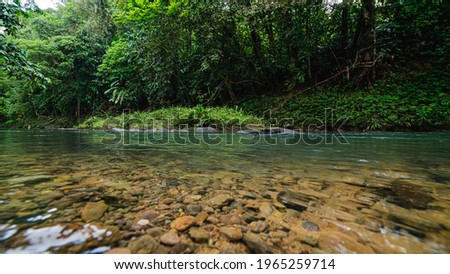 beautiful waterfall of chontadural de mutatá antioquia colombia with its blue water